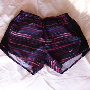 COLORFUL NIKE DRI-FIT RUNNING SHORTS